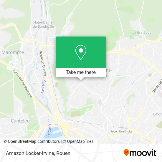 Amazon Locker-Irvine map