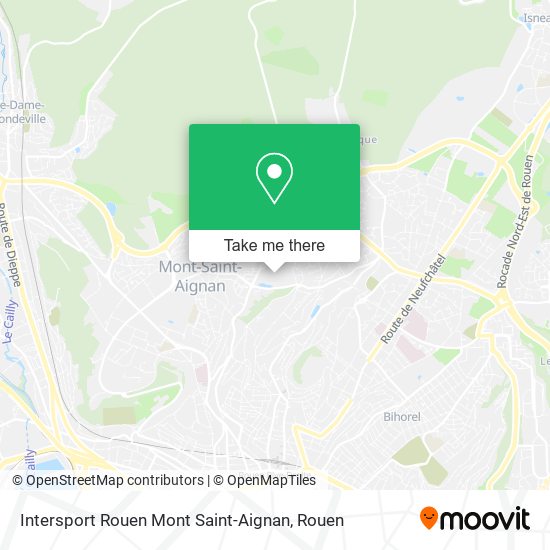 Intersport Rouen Mont Saint-Aignan map