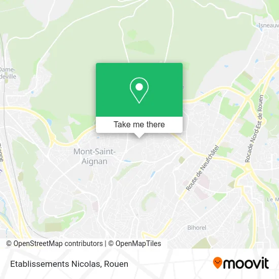 Etablissements Nicolas map