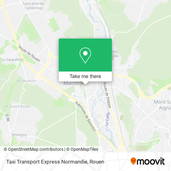 Taxi Transport Express Normandie map