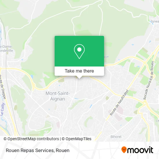 Rouen Repas Services map