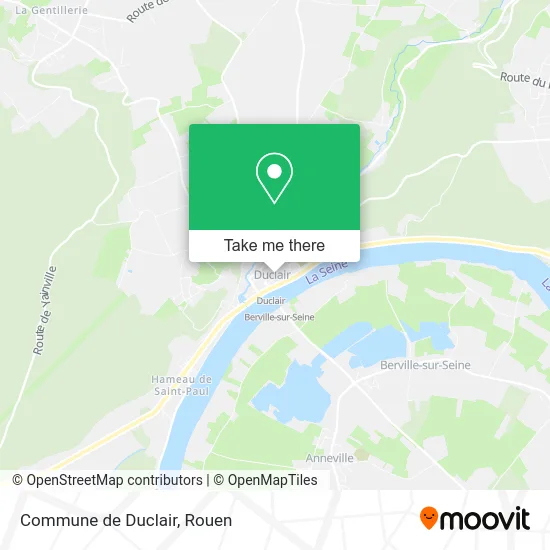 Commune de Duclair map