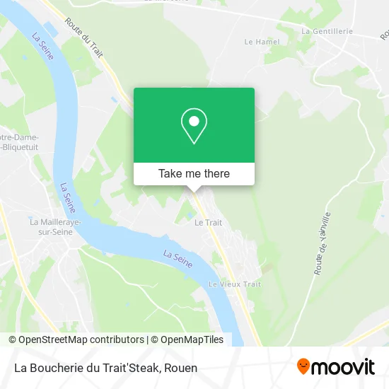 La Boucherie du Trait'Steak map