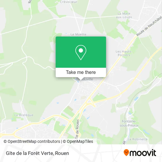 Gîte de la Forêt Verte map