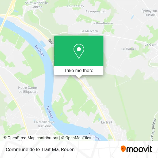 Commune de le Trait Ma map