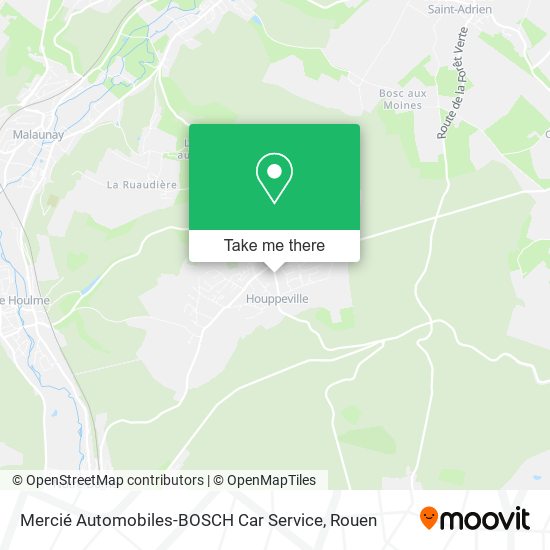 Mercié Automobiles-BOSCH Car Service map