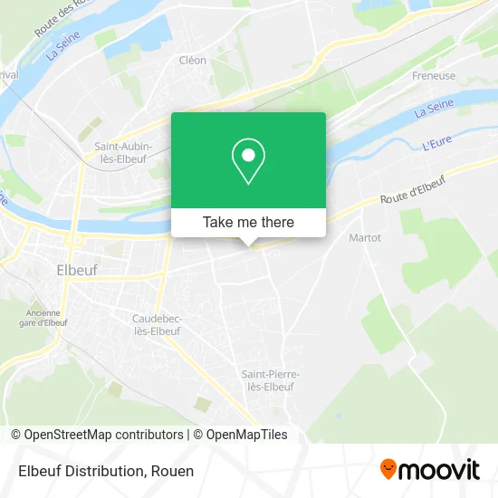 Elbeuf Distribution map