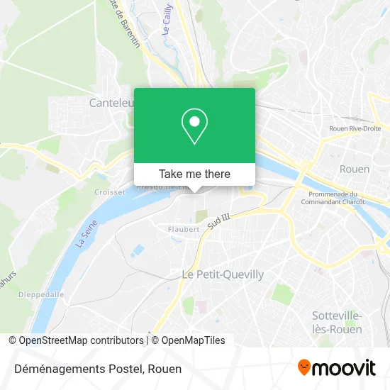 Déménagements Postel map