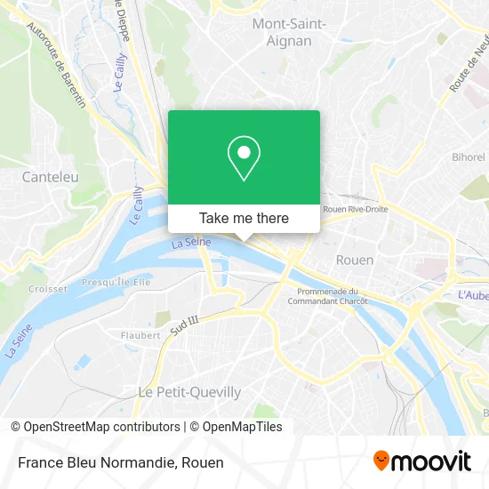 France Bleu Normandie map