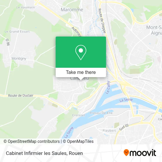 Cabinet Infirmier les Saules map