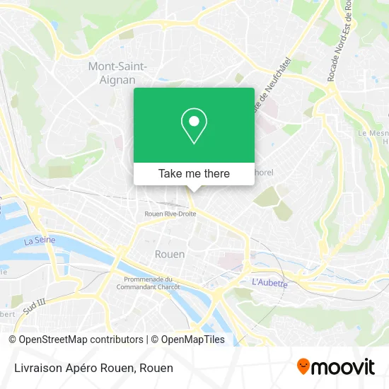 Livraison Apéro Rouen map