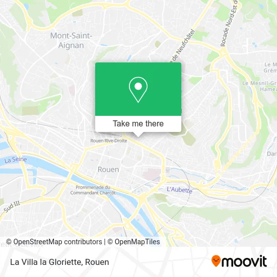 La Villa la Gloriette map