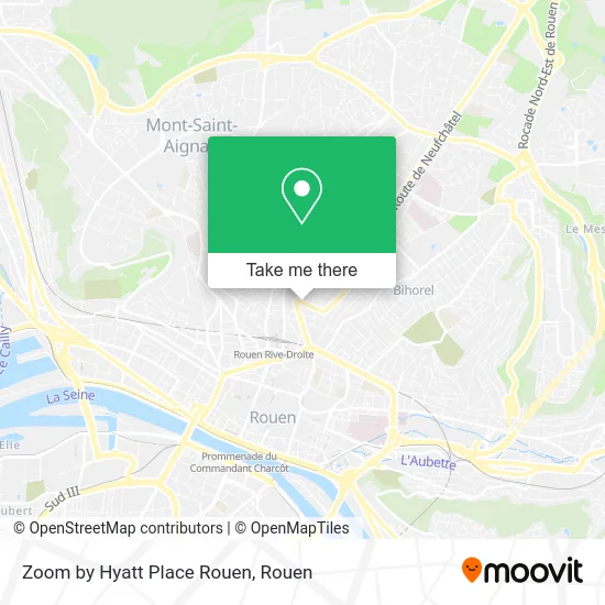 Zoom by Hyatt Place Rouen map