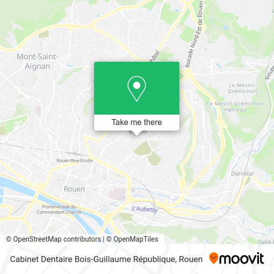 Cabinet Dentaire Bois-Guillaume République map