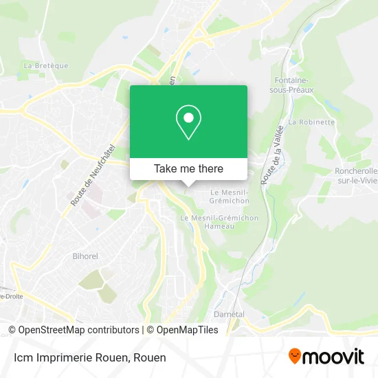 Icm Imprimerie Rouen map