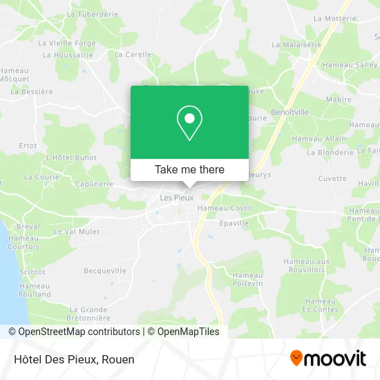 Hôtel Des Pieux map