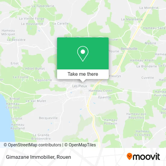 Gimazane Immobilier map