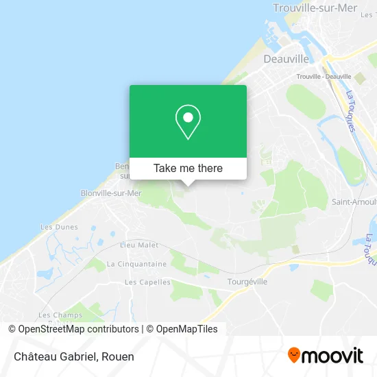 Château Gabriel map