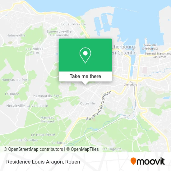 Résidence Louis Aragon map