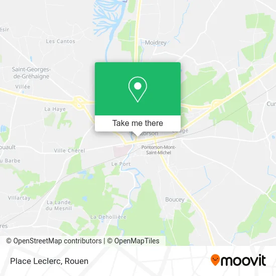 Place Leclerc map