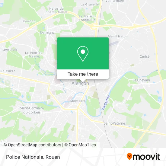 Police Nationale map