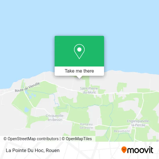 La Pointe Du Hoc map