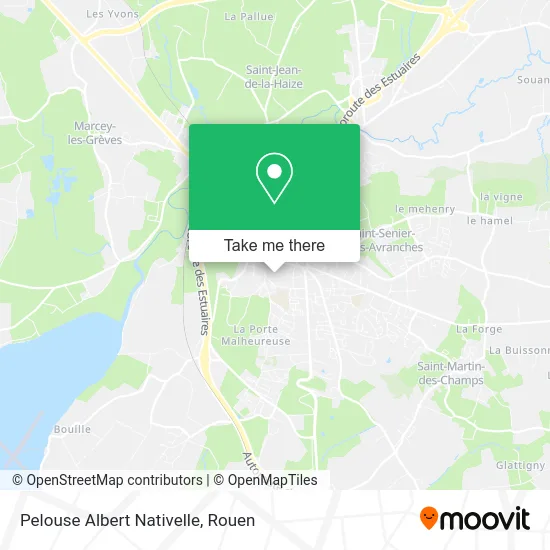 Pelouse Albert Nativelle map