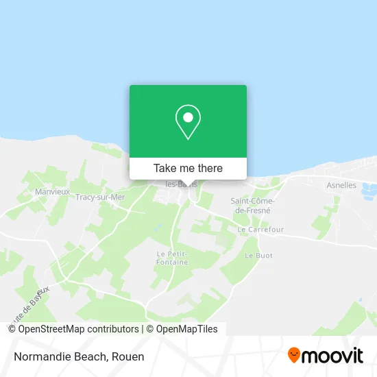 Normandie Beach map