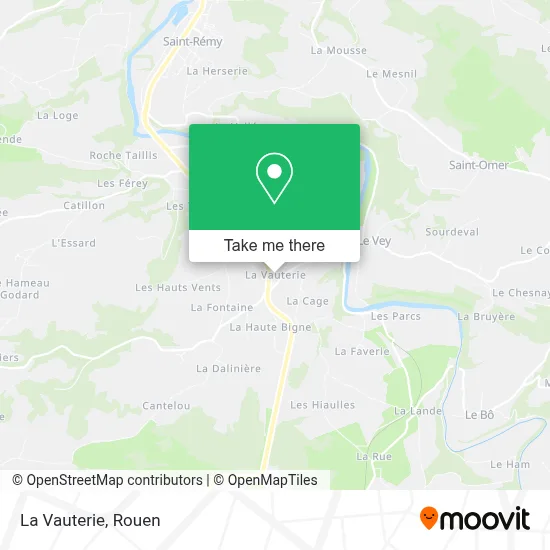 La Vauterie map