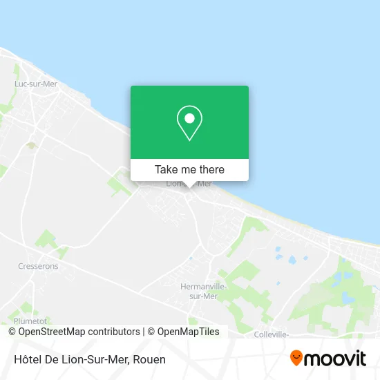 Hôtel De Lion-Sur-Mer map