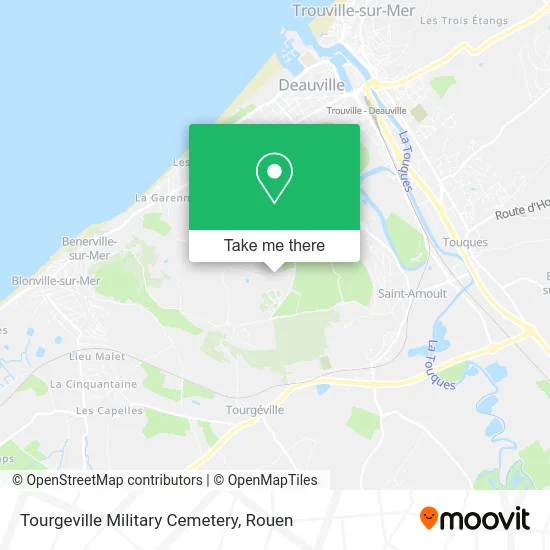 Tourgeville Military Cemetery map