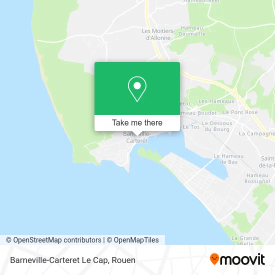 Barneville-Carteret Le Cap map
