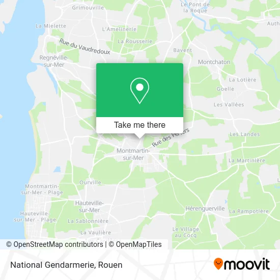 Gendarmerie Nationale map