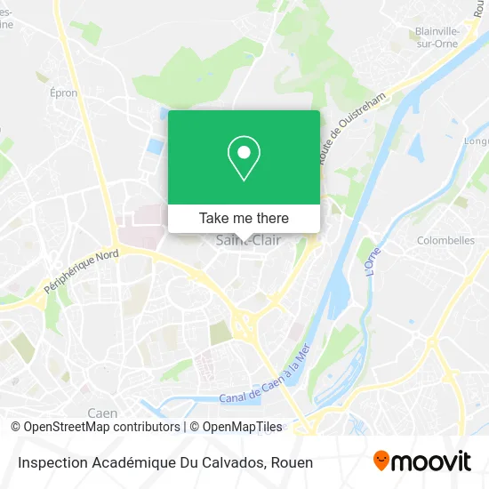 Inspection Académique Du Calvados map