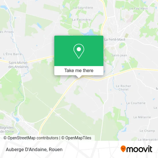 Auberge D'Andaine map