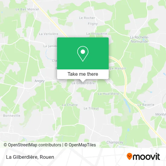 La Gilberdière map