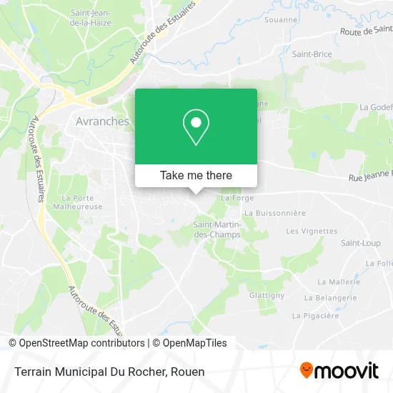 Terrain Municipal Du Rocher map