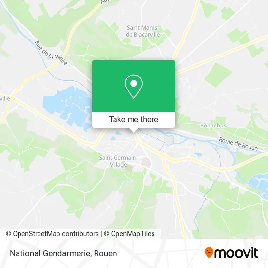 Gendarmerie Nationale map