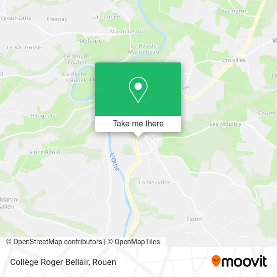 Collège Roger Bellair map