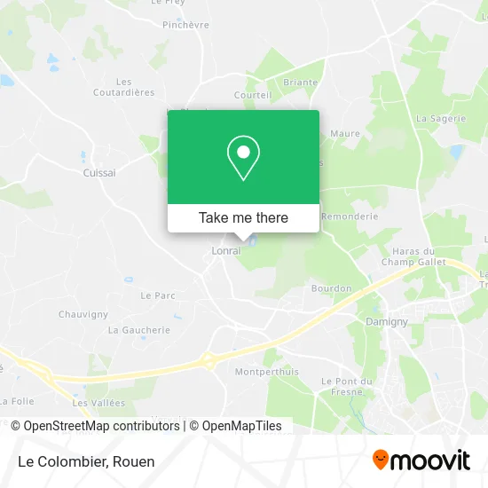 Le Colombier map