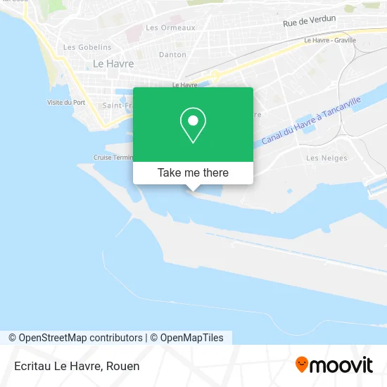 Ecritau Le Havre map