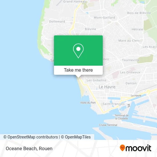 Oceane Beach map