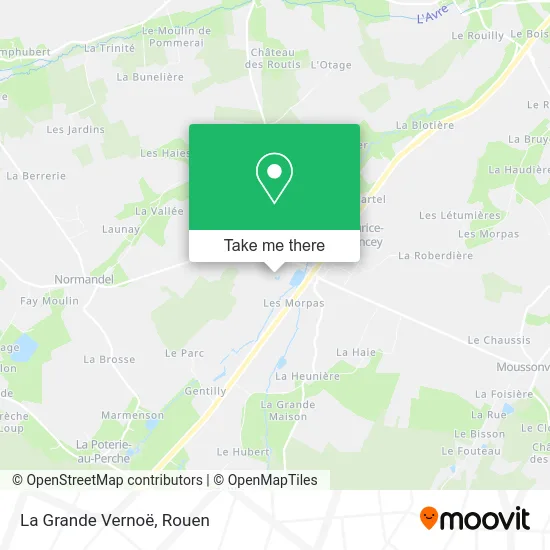 La Grande Vernoë map