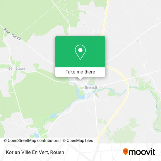 Korian Ville En Vert map