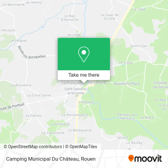 Camping Municipal Du Château map