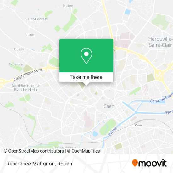 Résidence Matignon map