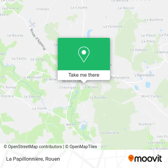 La Papillonnière map