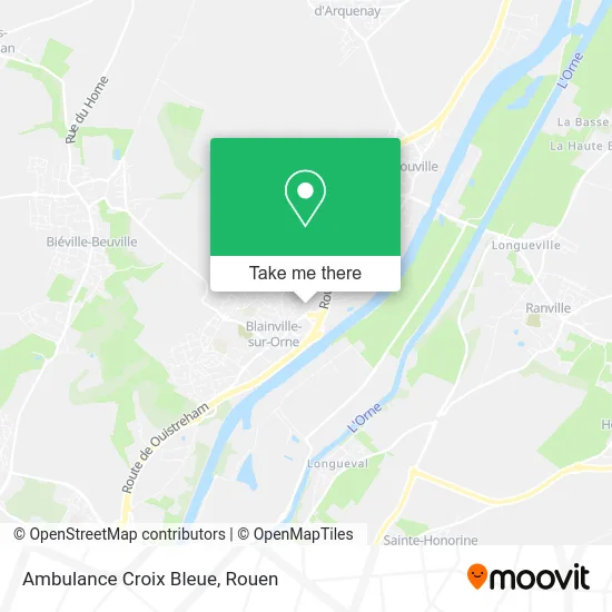 Ambulance Croix Bleue map