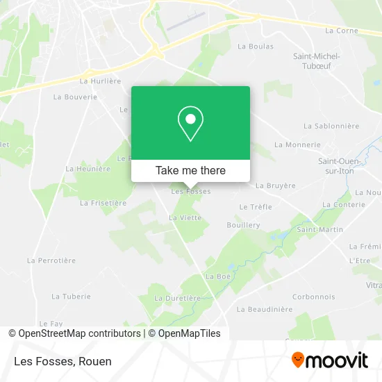 Les Fosses map