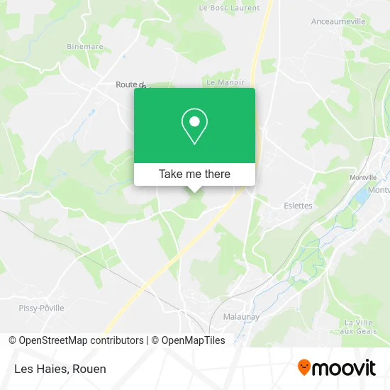 Les Haies map